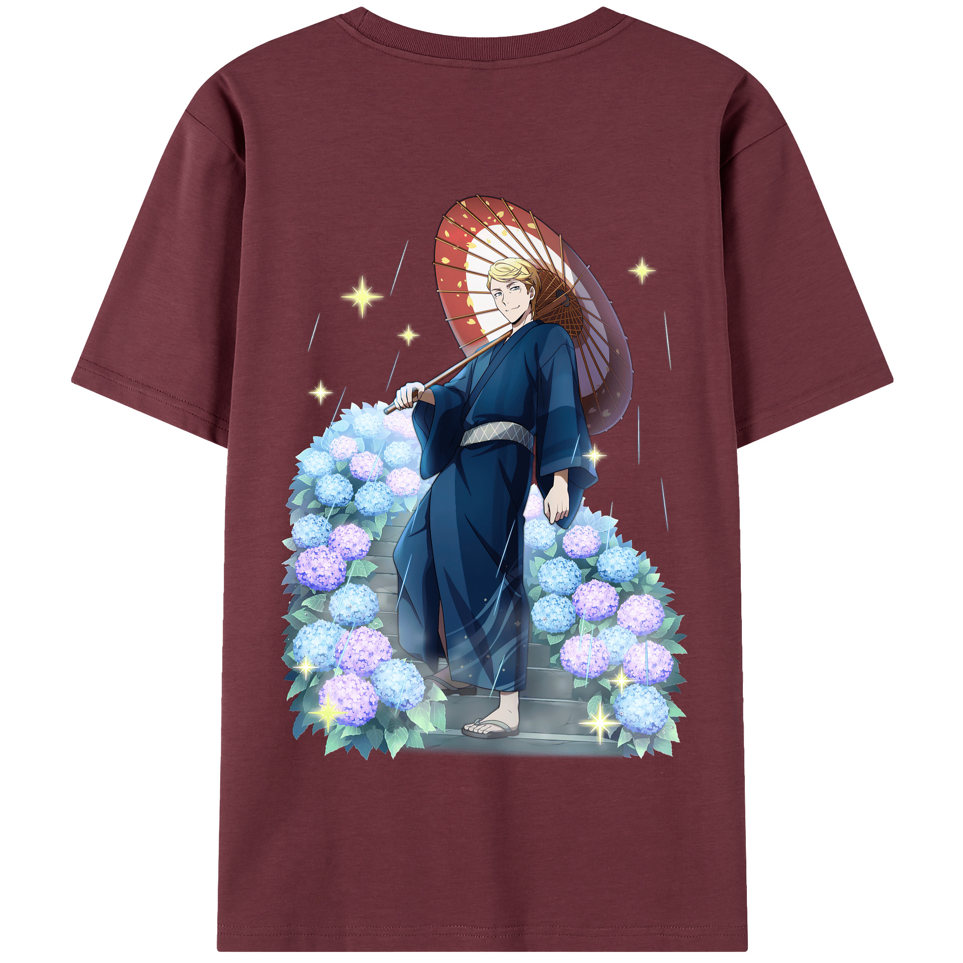 （画像用） 文豪ストレイドッグス Bungo Stray Dogs 綿100％半袖Tシャツ（背面プリント）